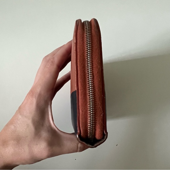 Celine Bicolor Leather Zipper Wallet - Picture 12 of 14